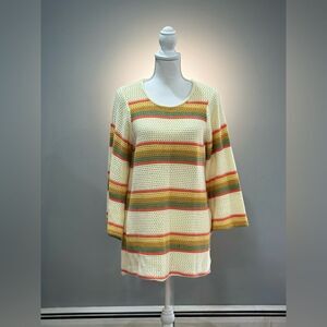 O’Neill Striped Woven Sweater Dress Size M EUC